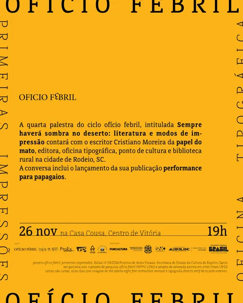 cartaz de divulgação