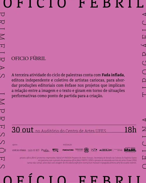 cartaz de divulgação
