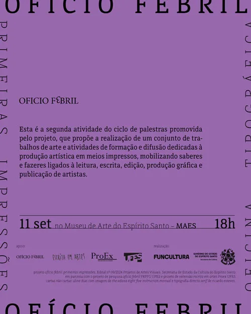 cartaz de divulgação