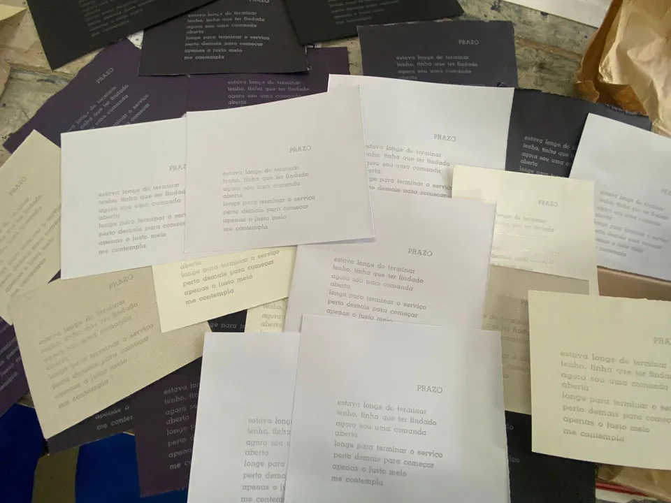 impressão com tipos móveis